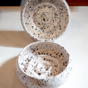 Handmade Ceramic Slow Feeder Pet Bowl