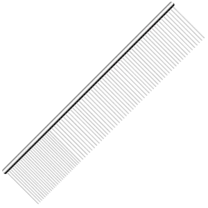 7.5" Wide Quarter Comb Silver by Utsumi