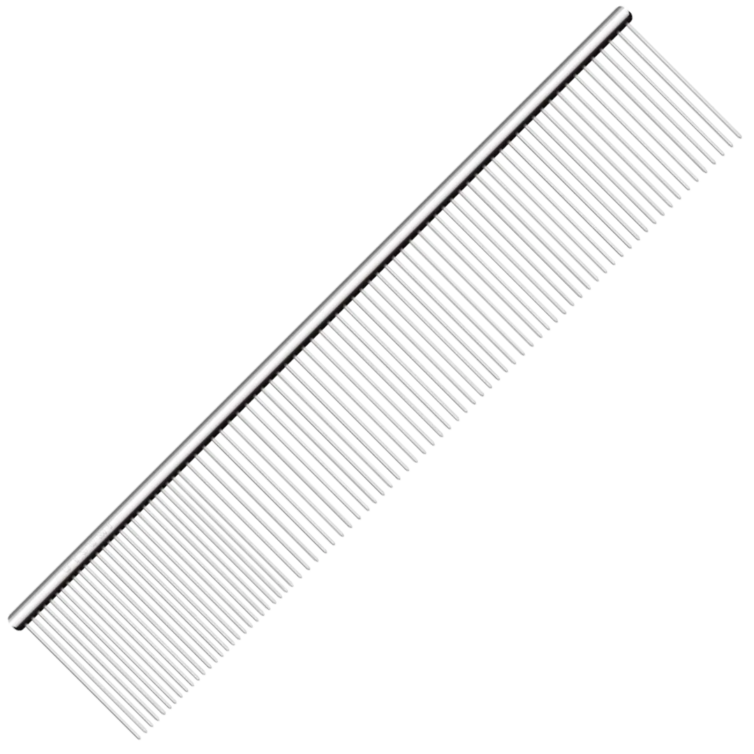 7.5" Wide Quarter Comb Silver by Utsumi