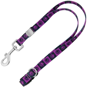 20" Polyester Loop Purple Checkers by Groom Loop