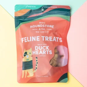Freeze Dried Duck Hearts Cat Treats