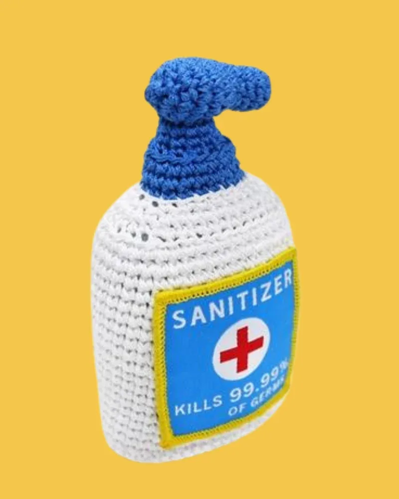 Hand Sanitizer Organic Knit Dog Toy (FINAL SALE) - Image 2