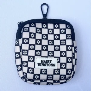 Black + White Flower Dog Treat Bag (FINAL SALE)