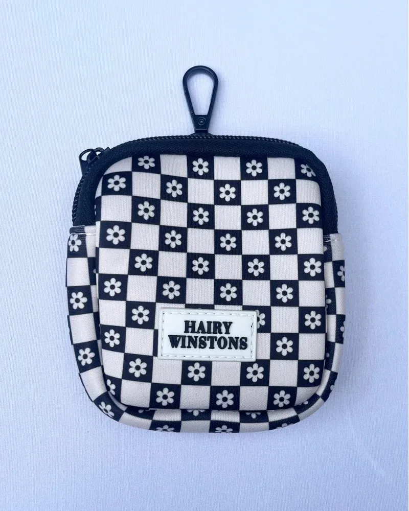 Black + White Flower Dog Treat Bag (FINAL SALE)