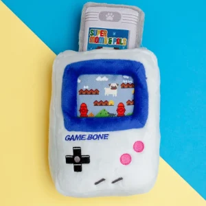 Game Bone Squeaky Plush Dog Toy
