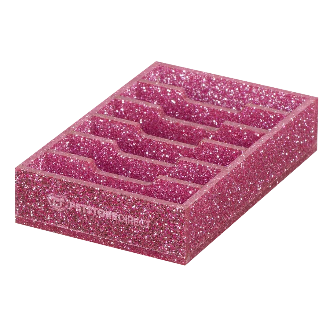 Mini Wide 6 Blade Holder Sparkle Pink by PetStore.Direct - Image 2