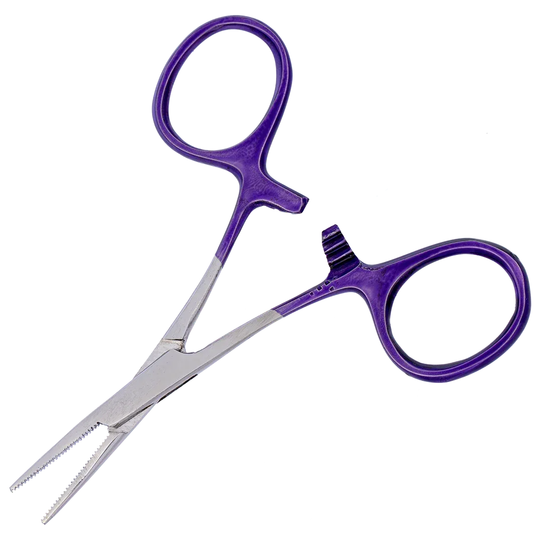 3.5" Straight Hemostat with Purple Handles 707S by Aaronco