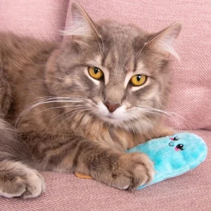 Catnip Fur-ezze Pop Cat Plush Toy (Made in the USA)