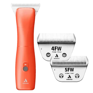 Emerge Orange Clipper #30W and with 4FW and 5FW Blades by Andis