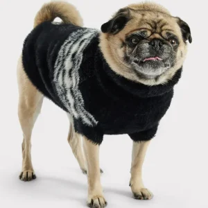 Fuzzy Dog Sweater in Black