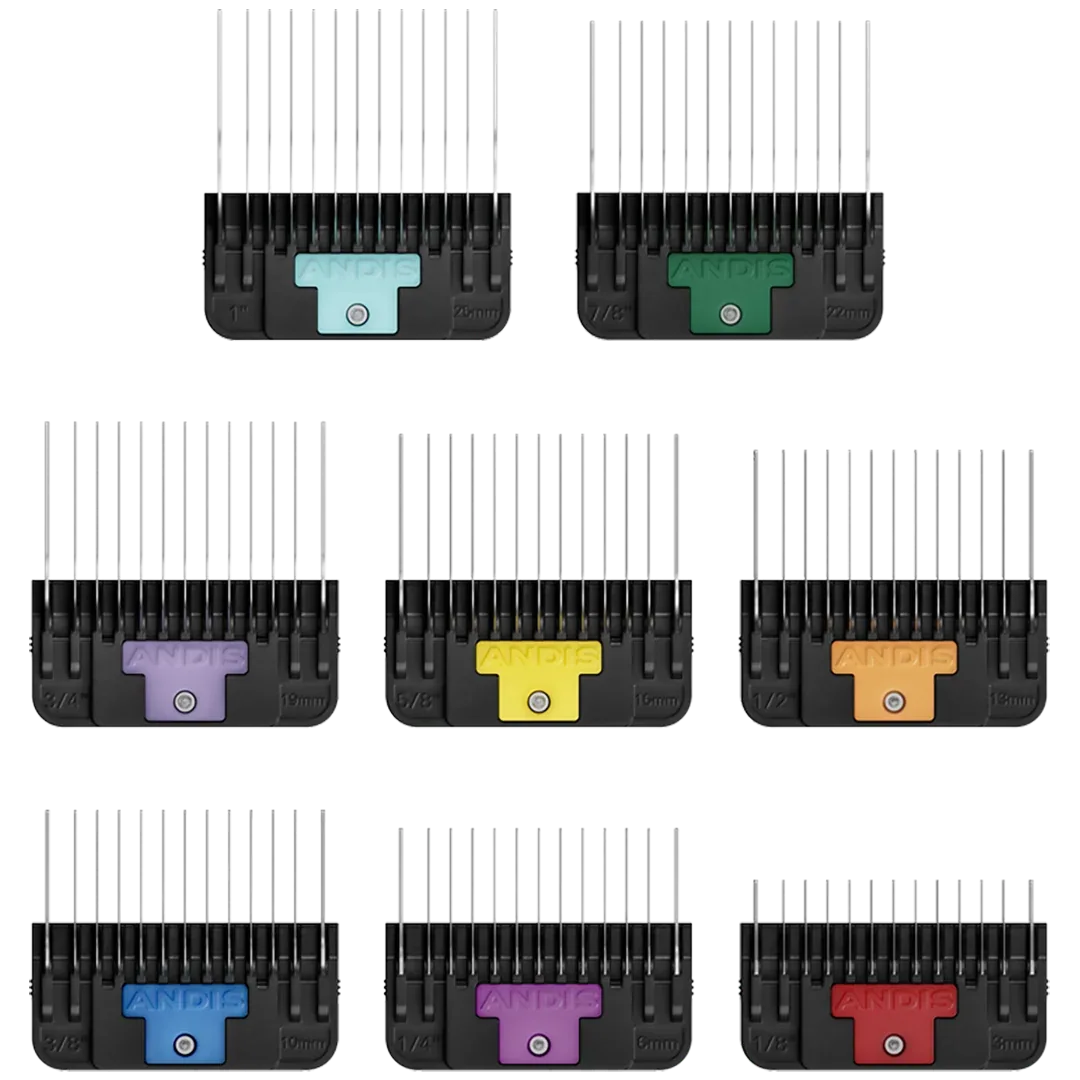 8Pc Wide Blade Comb Attachment Set by Andis - Image 2