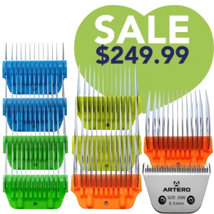 Wide Comb Attachments with #30W Blade Set by Artero