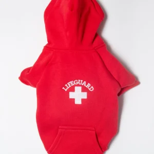 Lifeguard Dog Hoodie in Red (FINAL SALE)