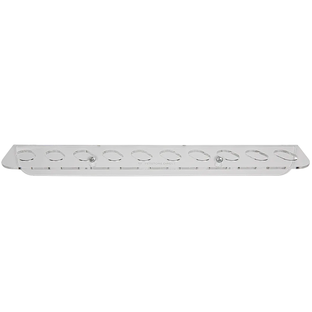 Acrylic 10 Scissor Holder Wall Mount Clear by PetStore.Direct - Image 2