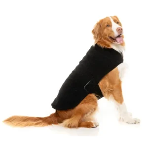 Black Teddy Wrap Dog Vest <>