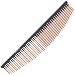 7.5" Halfmoon 50/50 Ionic End Strip Comb With Spiral Pins by Aussie Dog