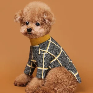 Check Tee for Dogs in Mustard Yellow (FINAL SALE)