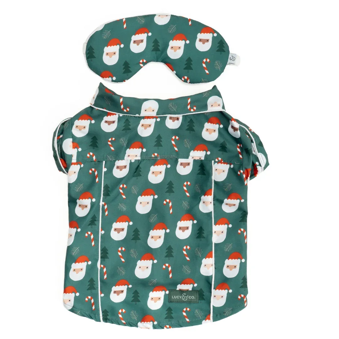 Santa Land Pajamas + Human Eye Pillow