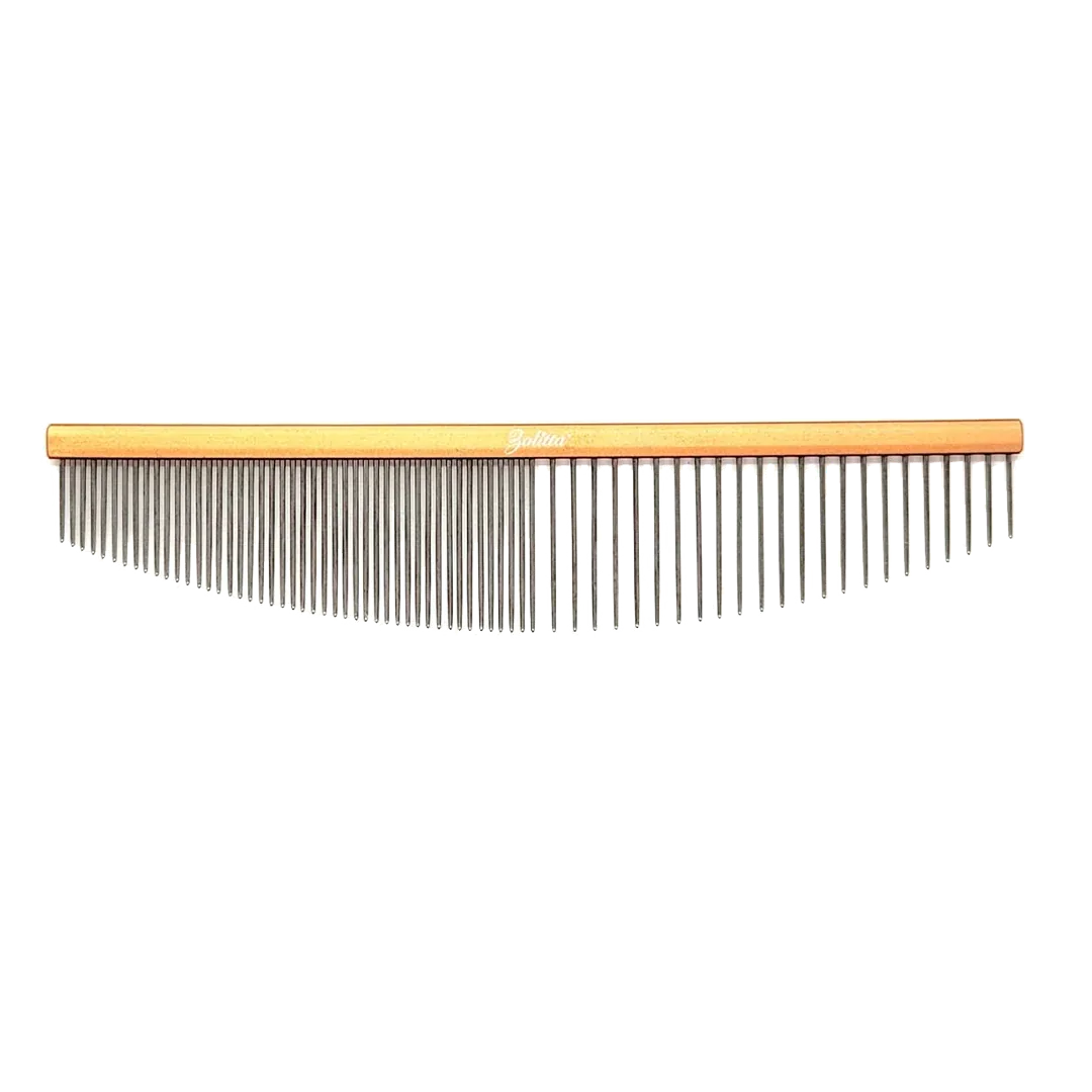 6.5" 50/50 Rose Gold Half-Moon Comb by Zolitta