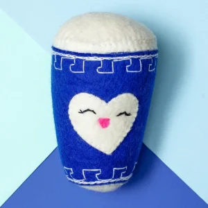 Wool NYC Coffee Cup Squeaky Dog Toy