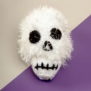 Fuzzy Skull Dog Toy