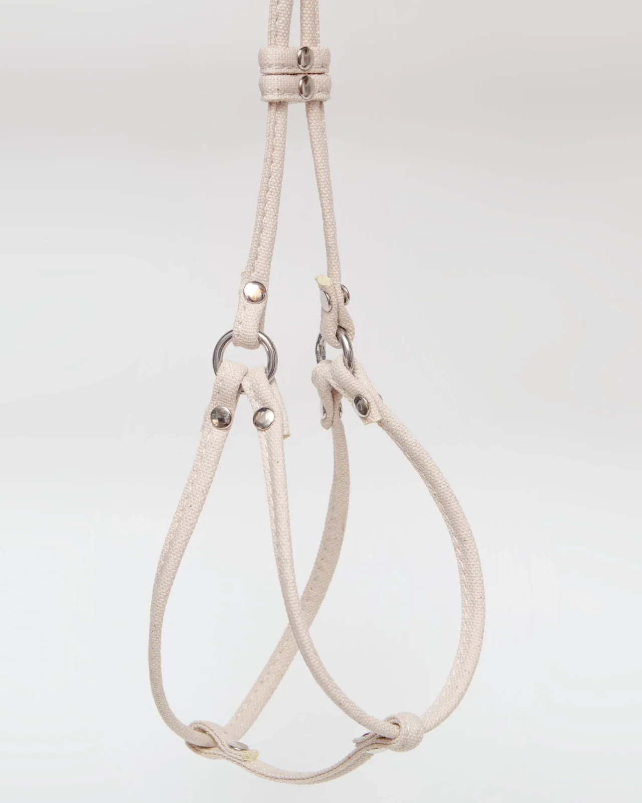 Step-In Adjustable Dog Harness in Natural Canvas (Made in the USA) - Image 2
