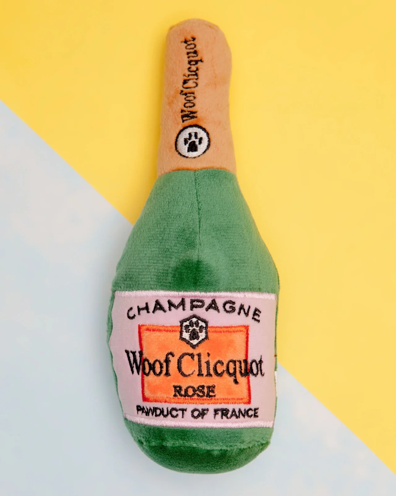 Woof Clicquot Rosé Plush Dog Toy - Image 2