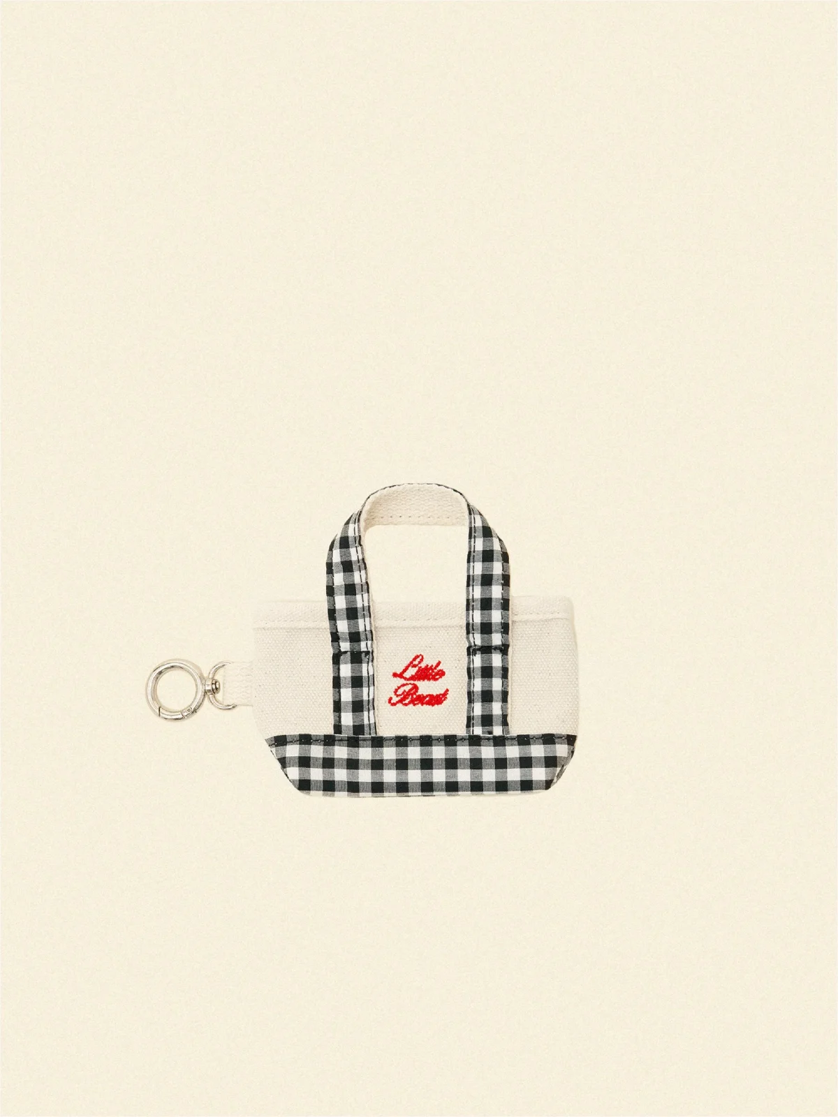 The Little Beast Poop Bag Tote in Gingham