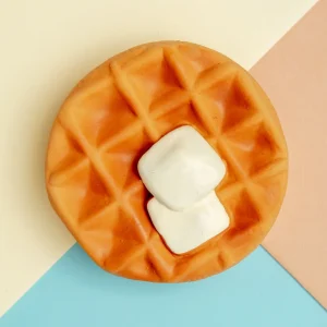 Belgian Waffle Latex Squeaky Dog Toy