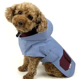 Reversible Rain Coat in Blue & Cabernet (FINAL SALE)