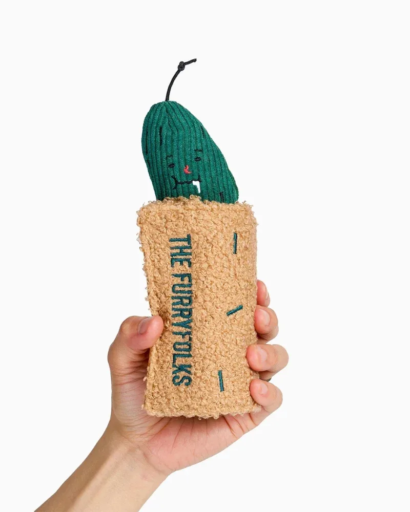Fried Pickle Nosework Dog Toy
