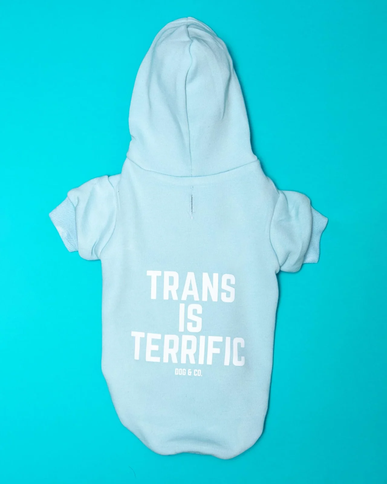 *Trans is Terrific* Graphic Dog Hoodie (Proceeds Benefit the ACLU)
