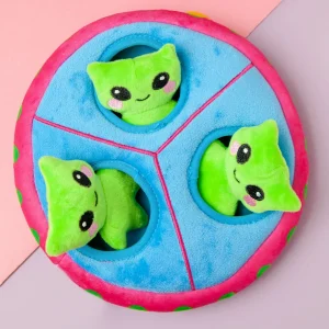 Space Paws UFO Interactive Plush Dog Toy