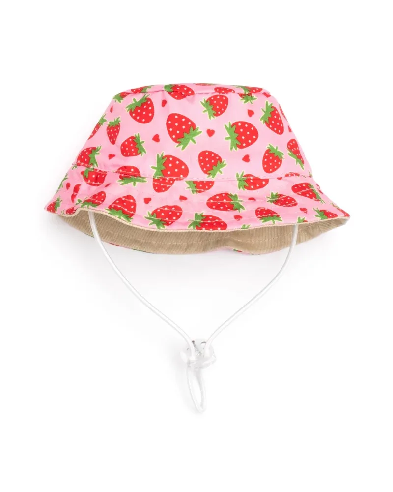 Strawberry Bucket Hat for Dogs