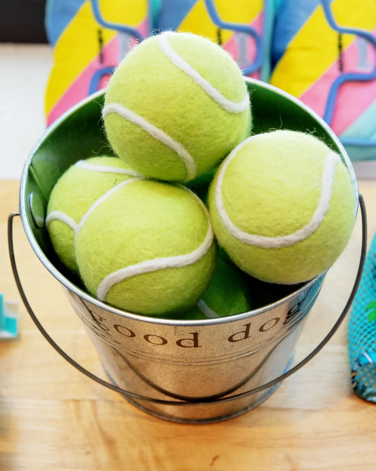 Green Tennis Ball Wool Dog Ball