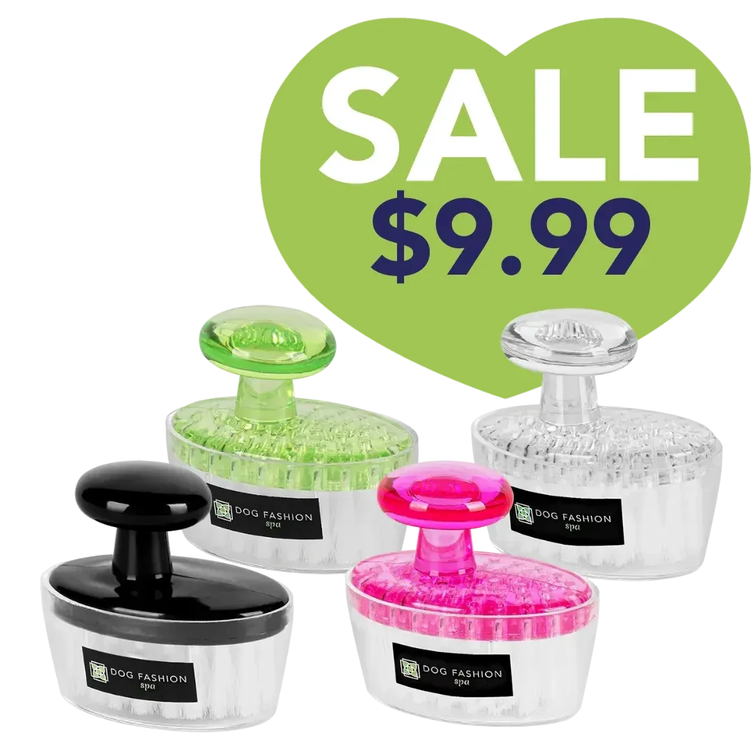 Set of 4 Face and Paw Brush by Dog Fashion Spa