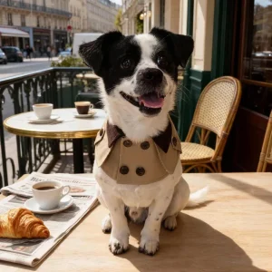Edward - Handmade British Trench Coat Dog Accessory