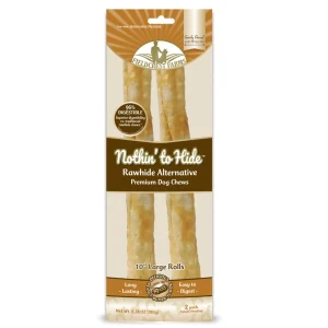 Fieldcrest Farms Nothin' to Hide Roll Dog Treat Peanut Butter 2pk/10in