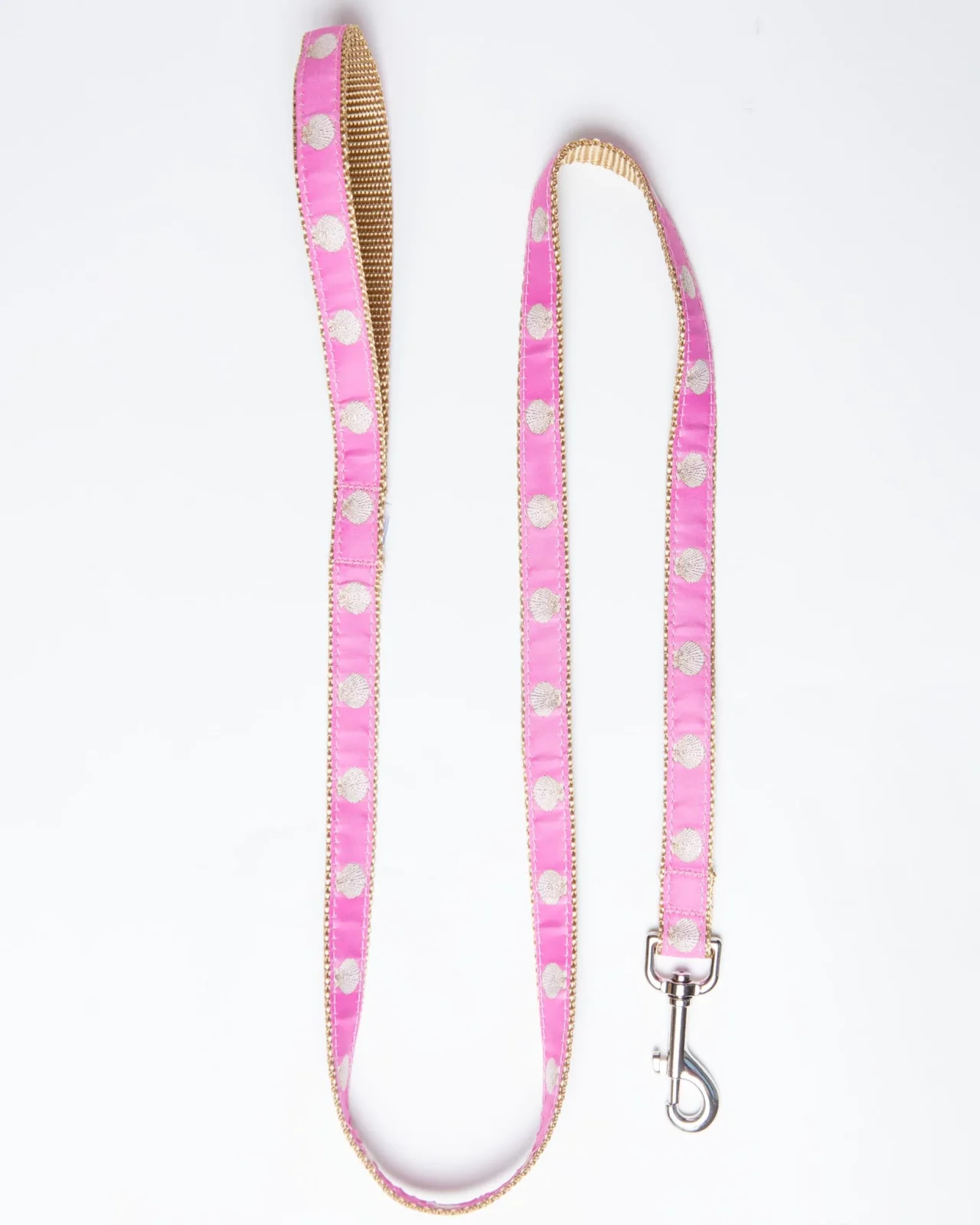 Pink Scallop Shell Dog Leash (Made in the USA)