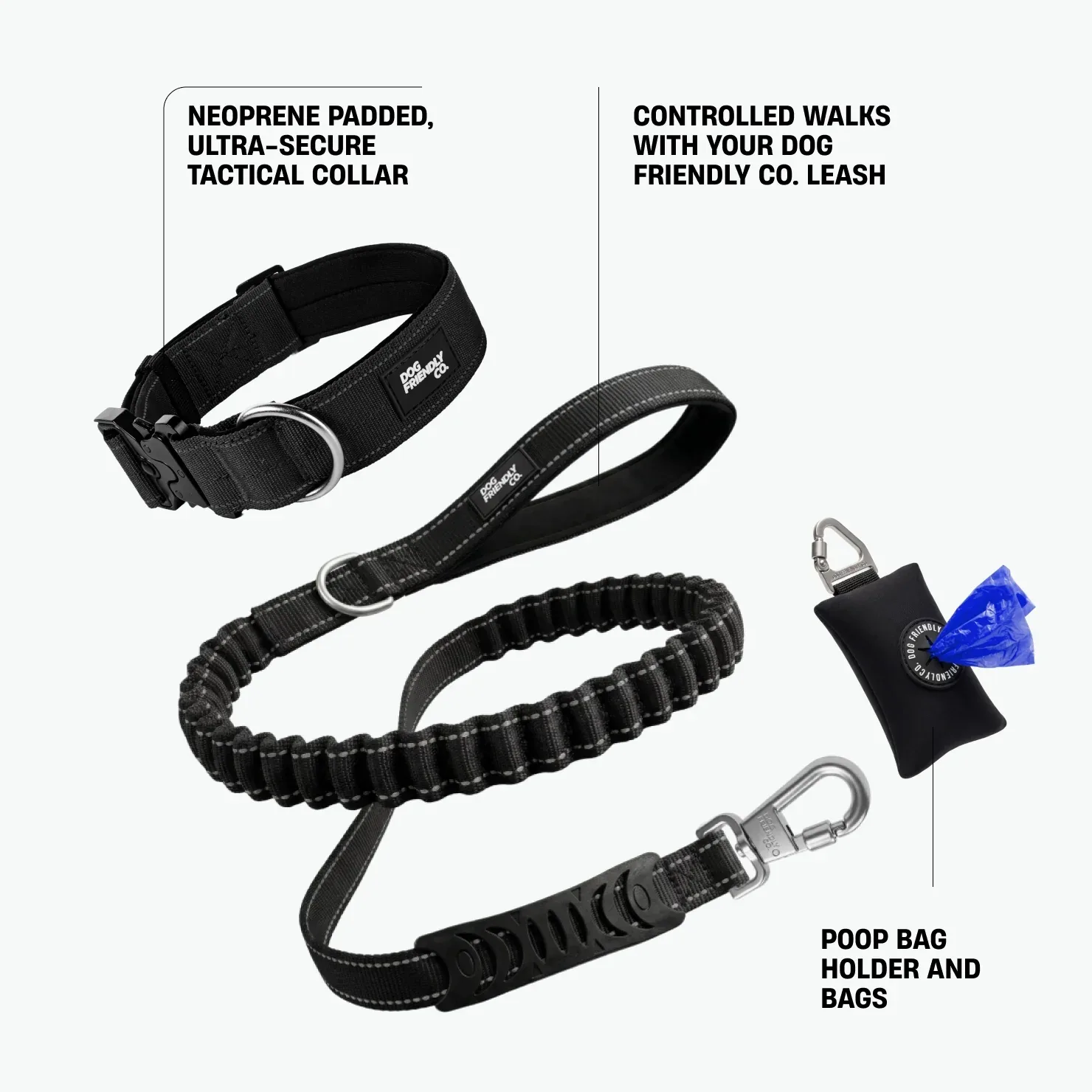 Collar Walk Set - Black - Image 2