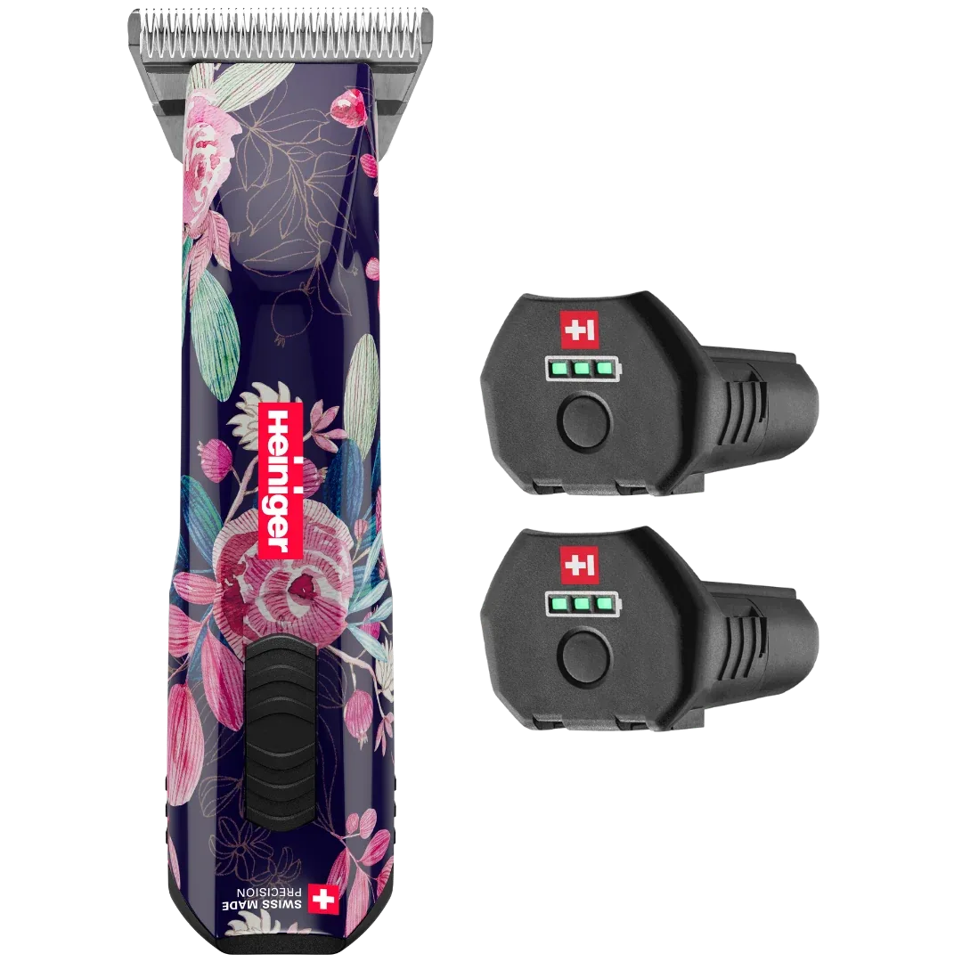 Limited Edition Flower Opal Cordless Clipper with 30W, and 2 Batteries by Heiniger - Image 2