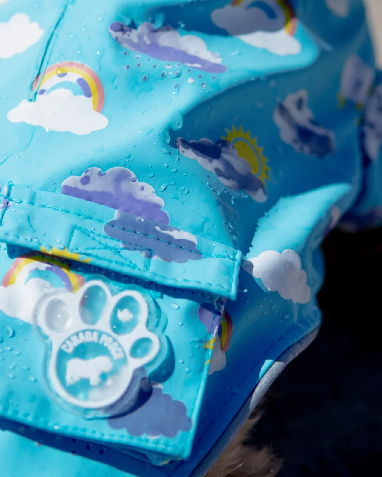 Clouds and Rainbow Torrential Tracker Raincoat (FINAL SALE) - Image 2