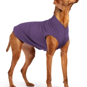 Stretch Fleece Dog Pullover in Huckleberry