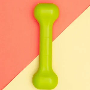 The Perfect Bone Dog Toy in Safety Green (Made in the USA)