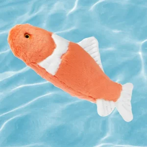 Finn Koi Fish Plush Squeakerless Dog Toy