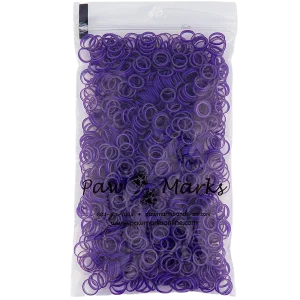 Latex Dog Hair Bands 5/16" Medium Weight Purple by PawMarks