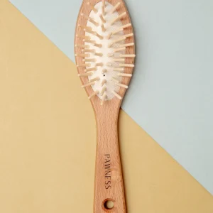 Wooden Vegan Dog Hair Brush