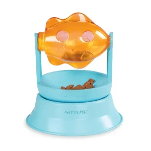 Spin the Fish Cat Treat Toy