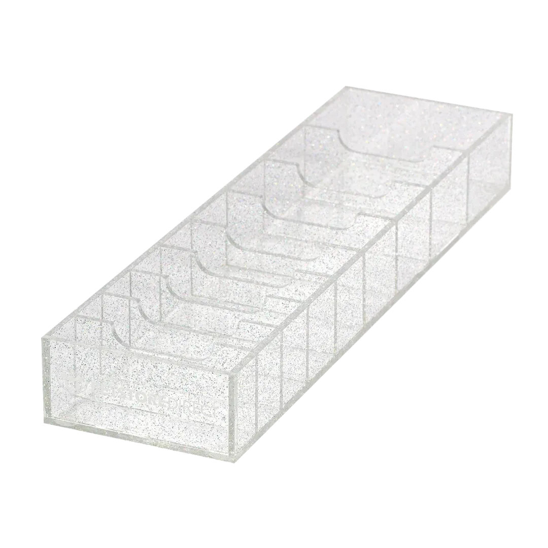 Wide 9 Blades Holder Sparkle Clear by PetStore.Direct - Image 2