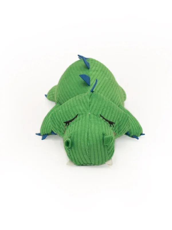 Snooziez Alligator Plush Dog Toys with Silent Shhhqueaker - Image 2